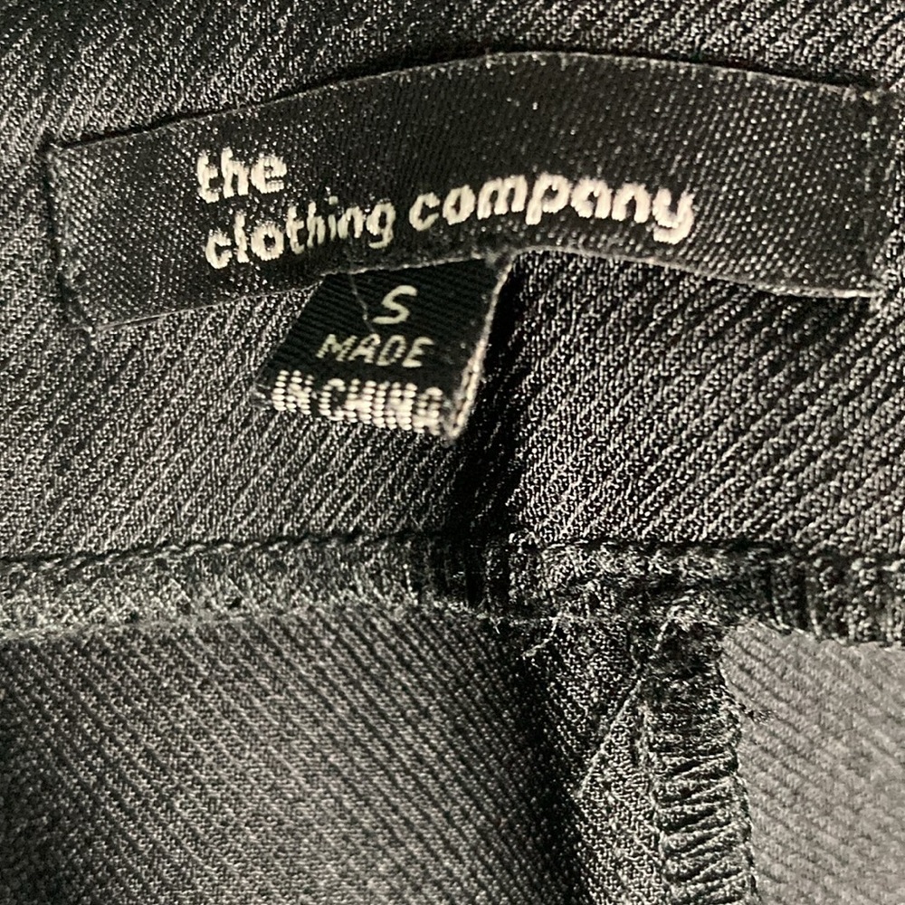 The Clothing Co | Black Paper Bag Wide Leg Pants S - Picture 6 of 8